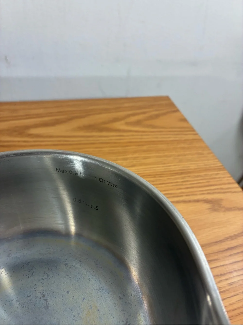 Emeril Lagasse 1 Qt Stainless Steel Saucepan with double Spout Copper core Base